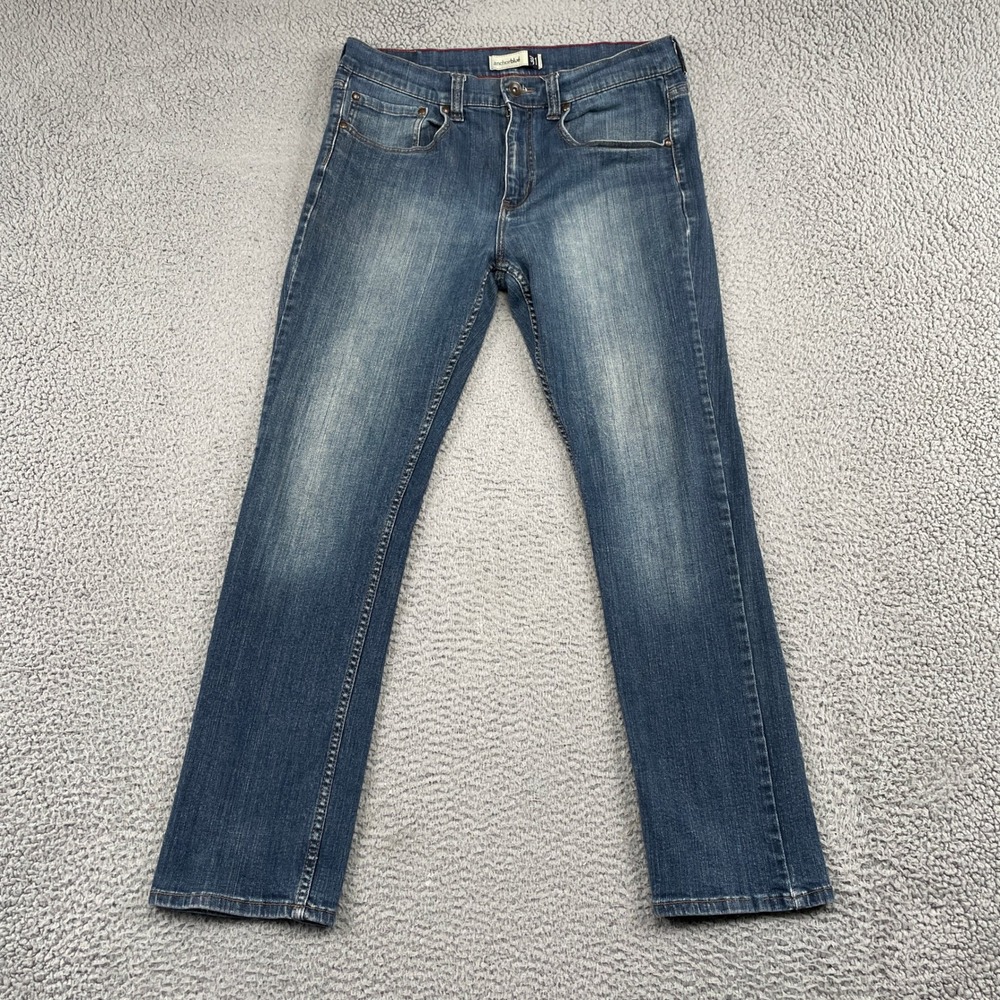 Anchor Blue Jeans Mens 33x32 Blue Skinny Slacker Mid Rise Stretch Denim Pants